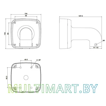 Кронштейн Dahua DH-PFB302S картинка 4